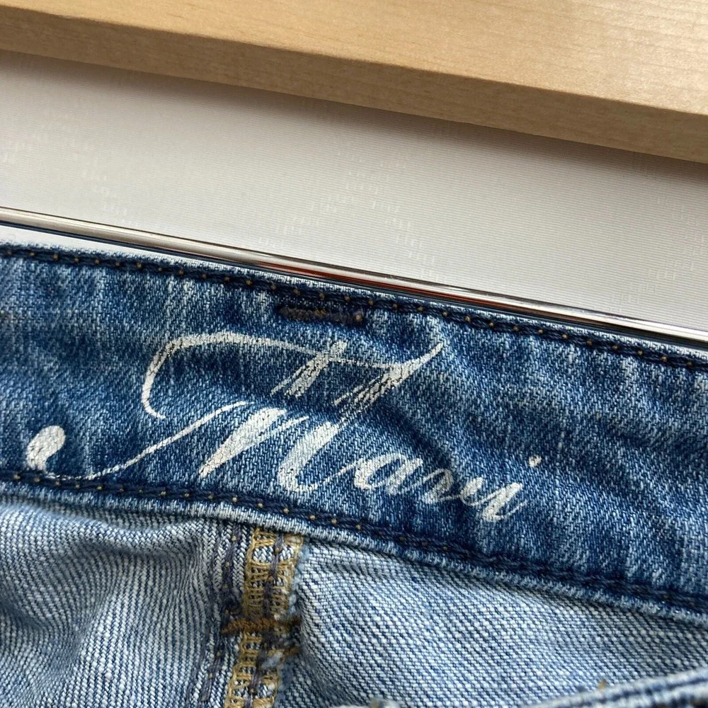 Mavi Women's Abbie Flared Bootcut Denim Jeans Sz 27/32‎ Flap Back Pocket Western